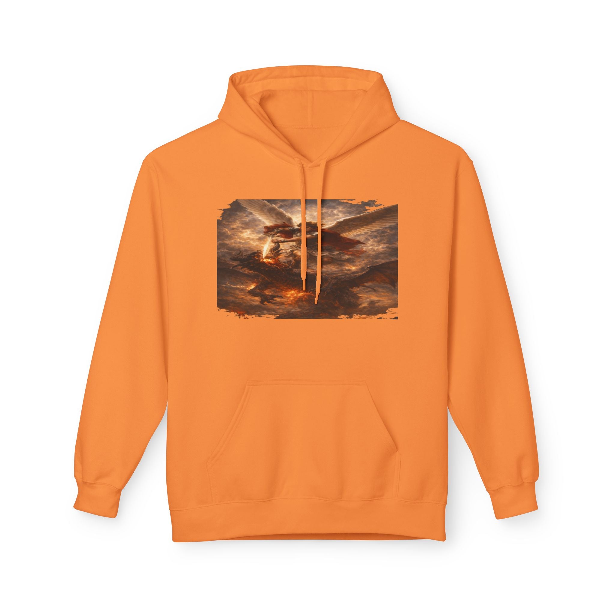 Revelation 12:7-12, where Michael and his angels battle the dragon in heaven- Pullover