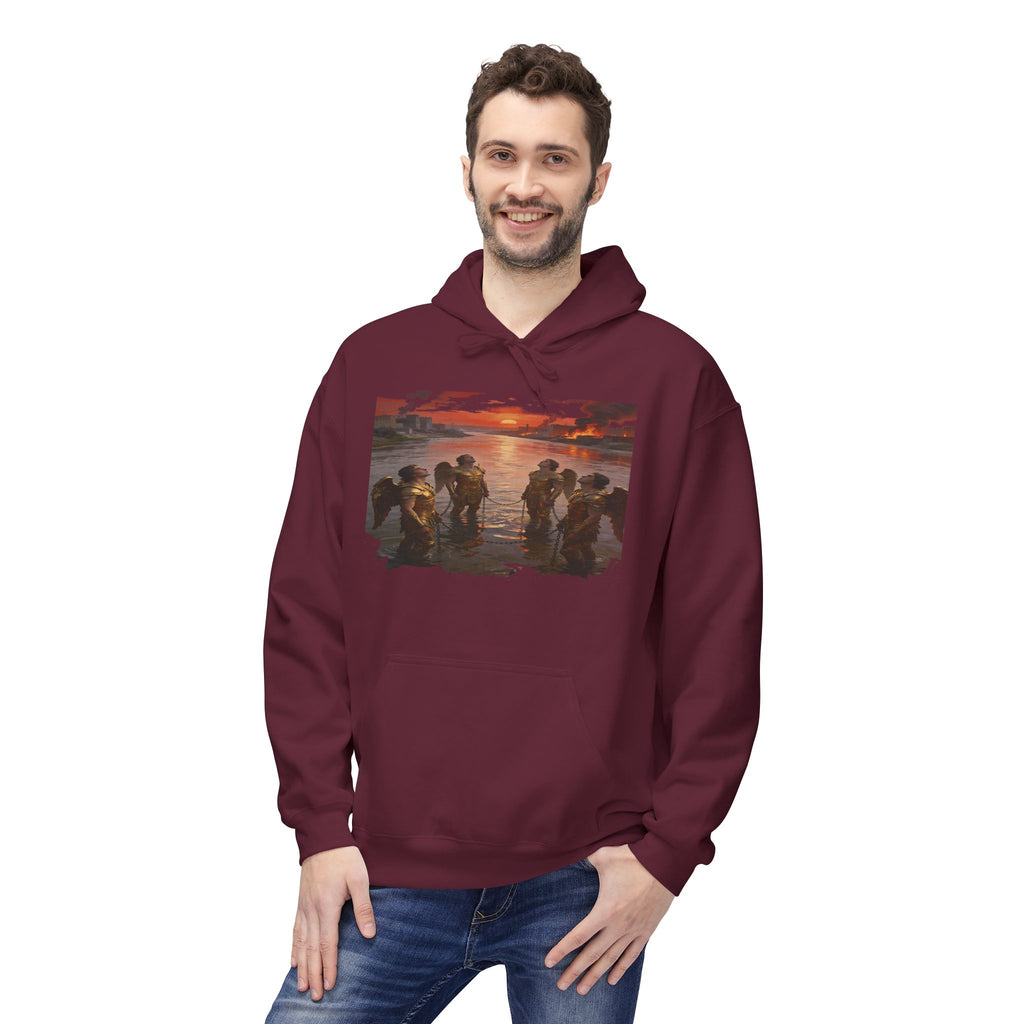 Revelation 9 reveals four fallen angels bound in the Euphrates River- Hoodie — Graphic