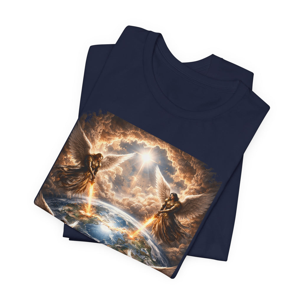 Revelation 7:1 T-Shirt — Heavenly Angel Wings Graphic Tee