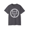 Cotton Celtic Wolf T-Shirt — Norse Knotwork Wolf Head Tee