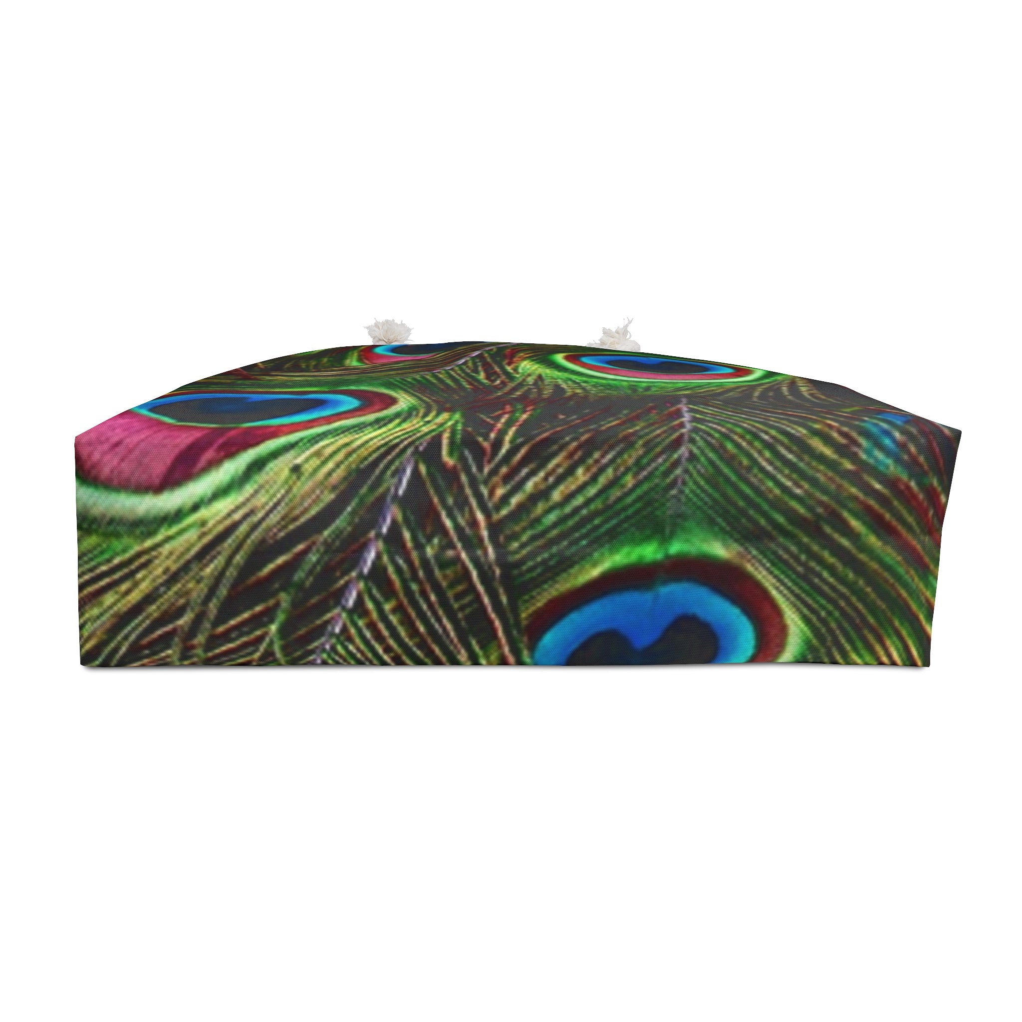 Peacock Feather Weekender Bag – Bold Tropical Travel Tote