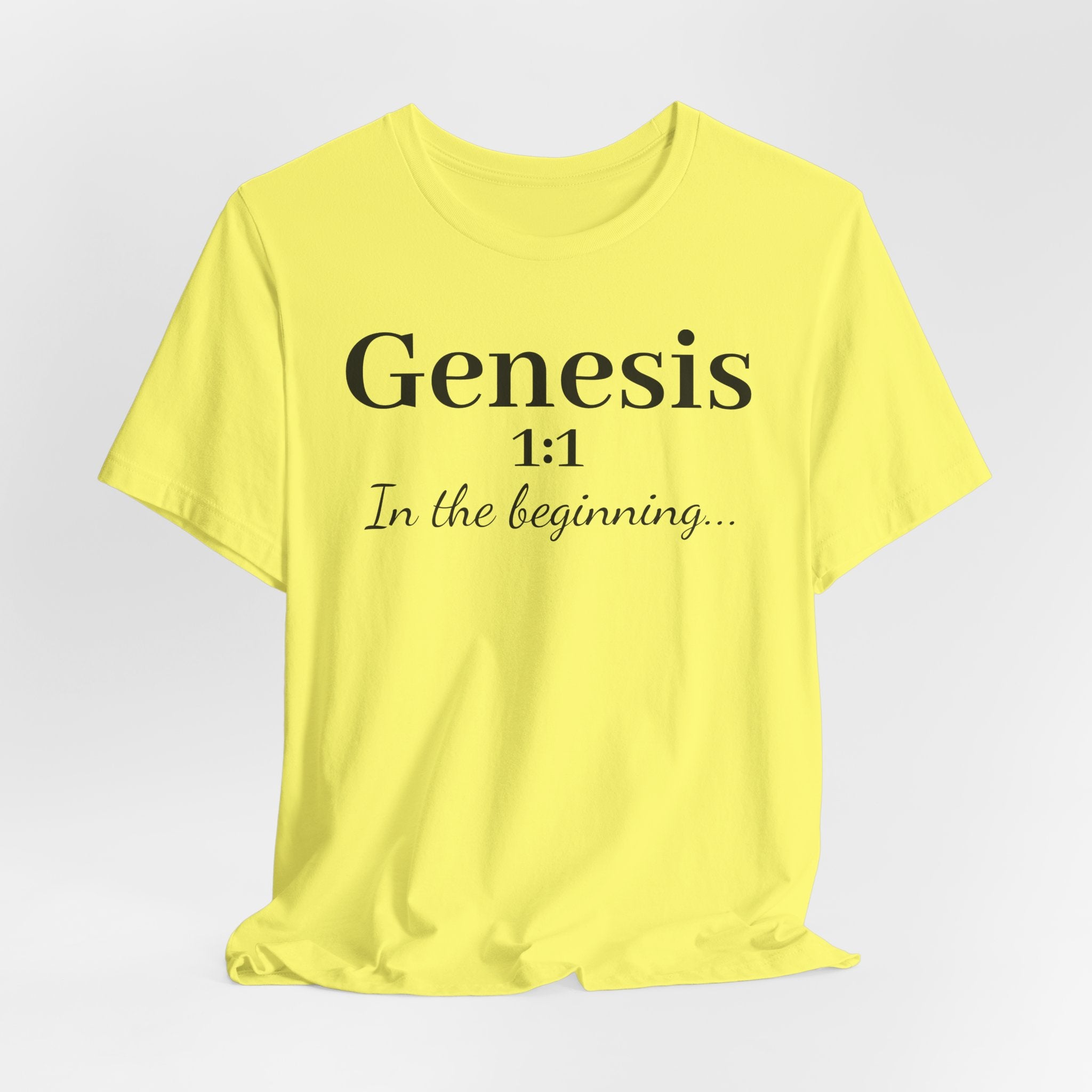 Genesis 1:1 "In the beginning" Christian Tee