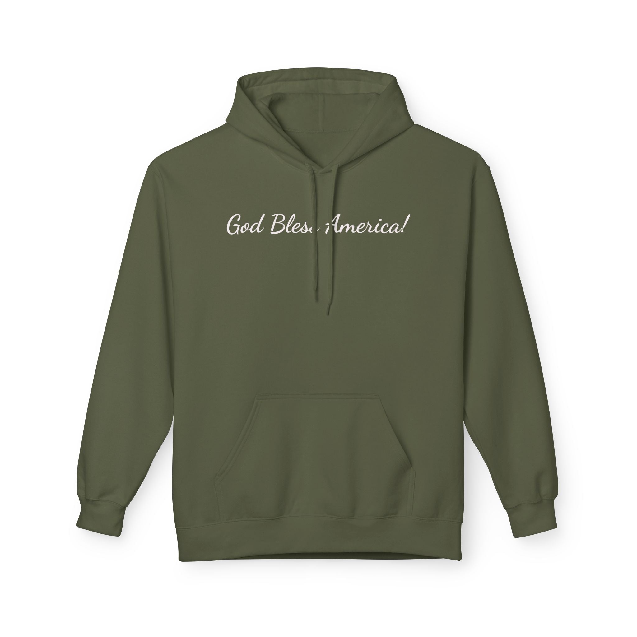 — "God Bless America" Script Patriotic Pullover