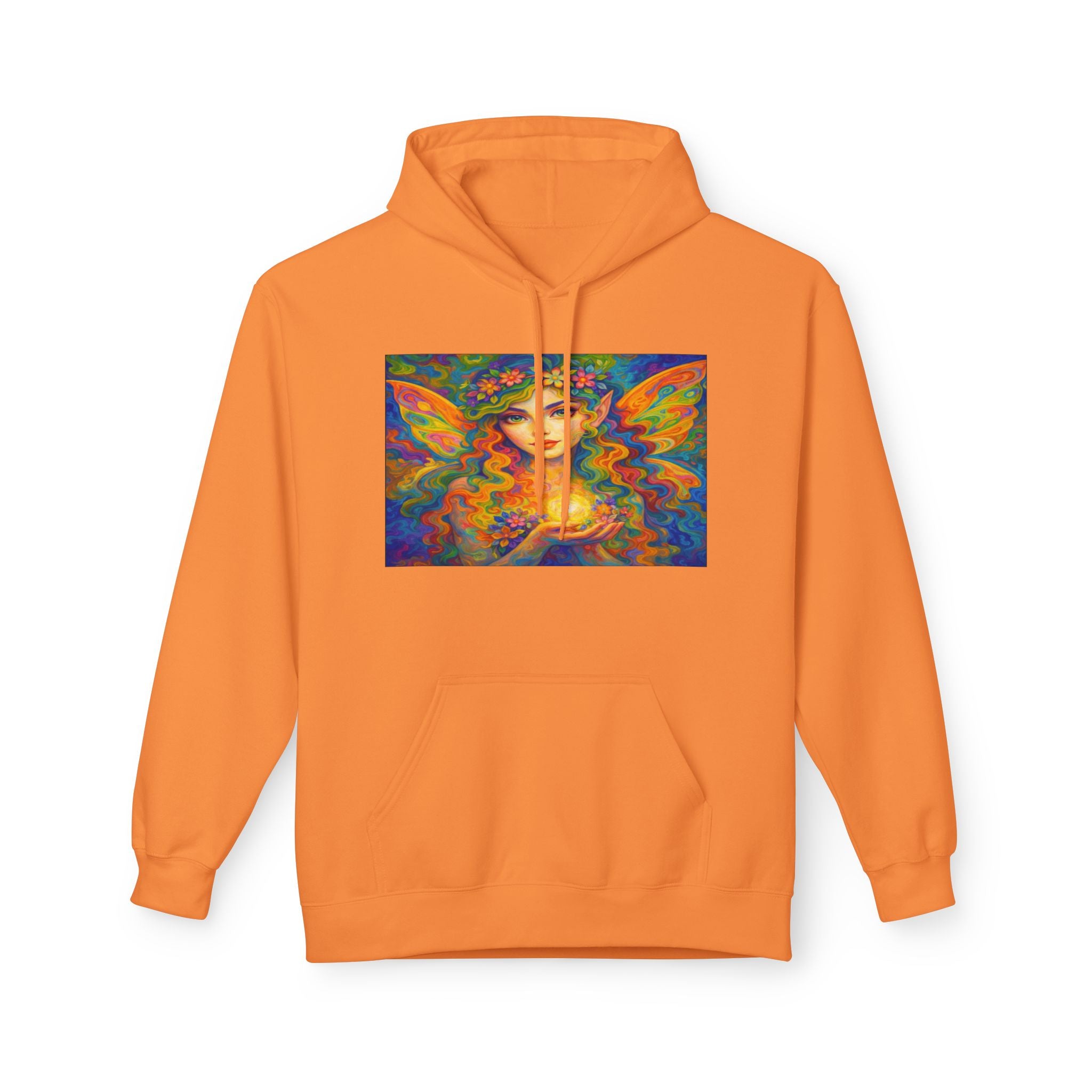 Psychedelic Butterfly fairy cotton Hoodie - Vibrant Tie-Dye Art Pullover