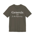Biblical Genesis 1:1 T‑Shirt – "In the beginning..." Christian Scripture Tee