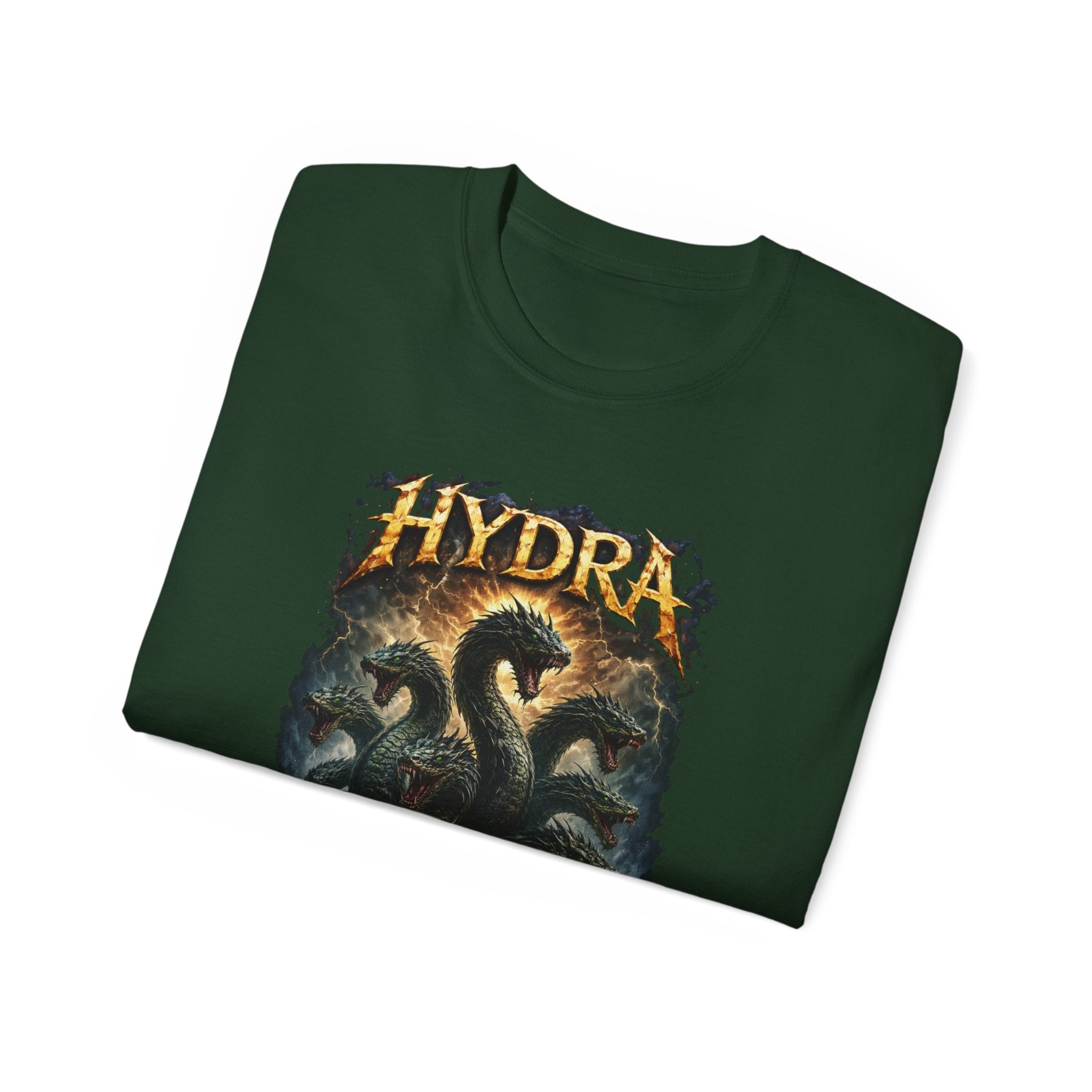 Hydra Sea Monster Cotton T‑Shirt — Mythical Kraken Graphic Tee
