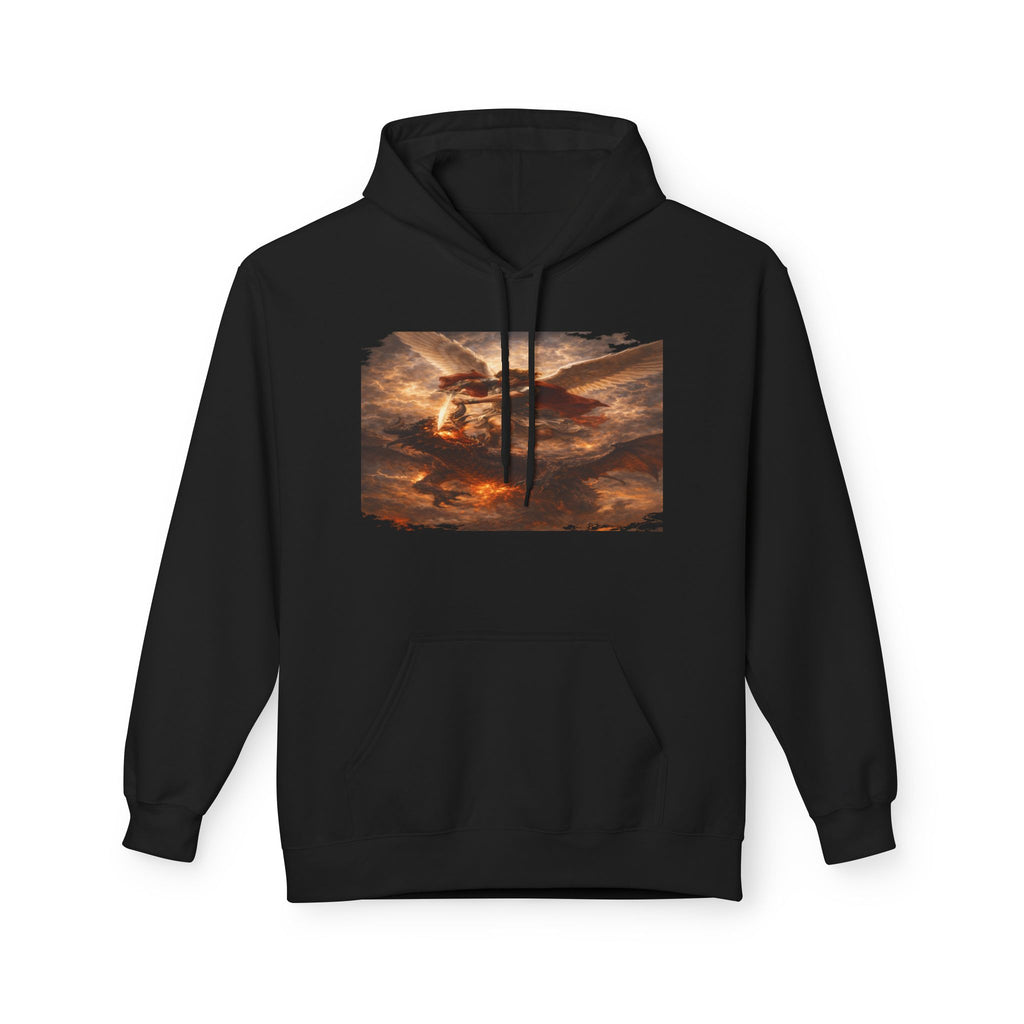 Revelation 12:7-12, where Michael and his angels battle the dragon in heaven- Pullover