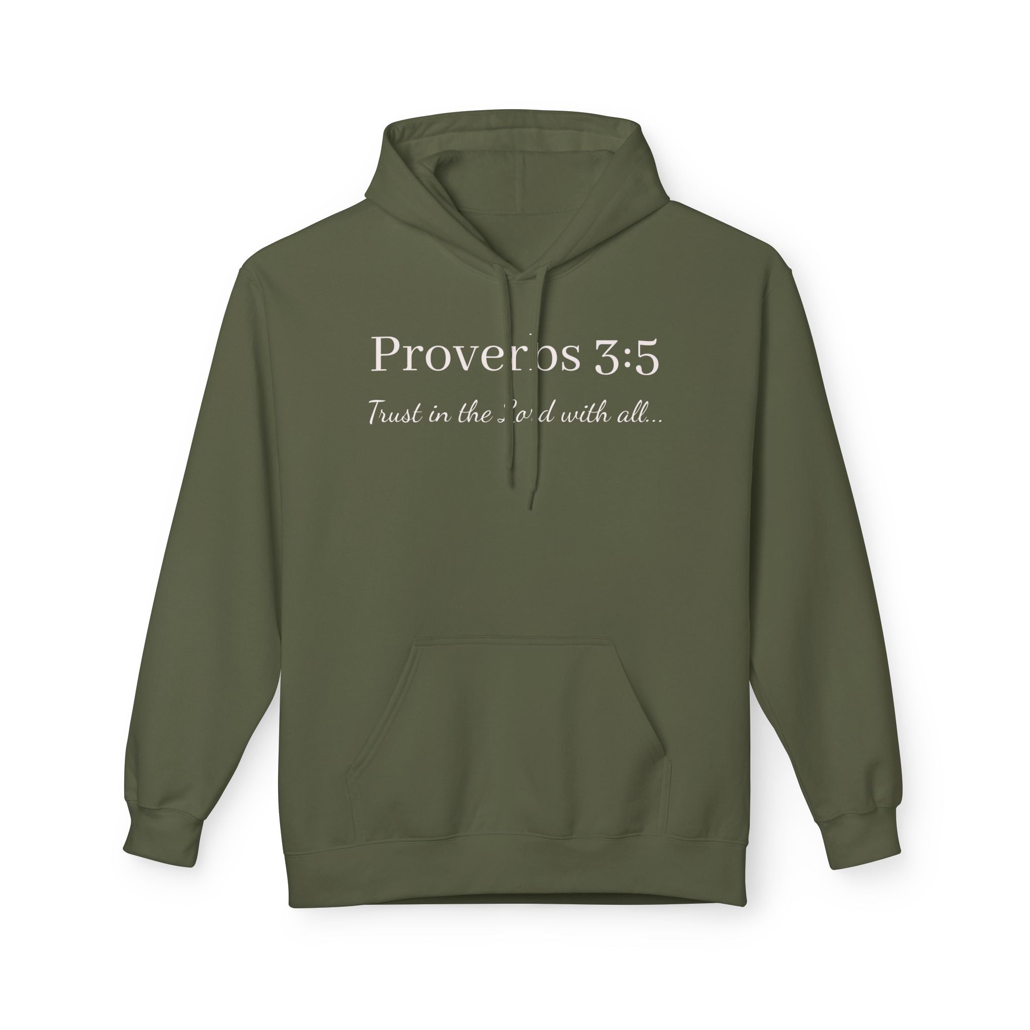 Proverbs 3:5 Scripture Hoodie — Trust in the Lord Christian Pullover