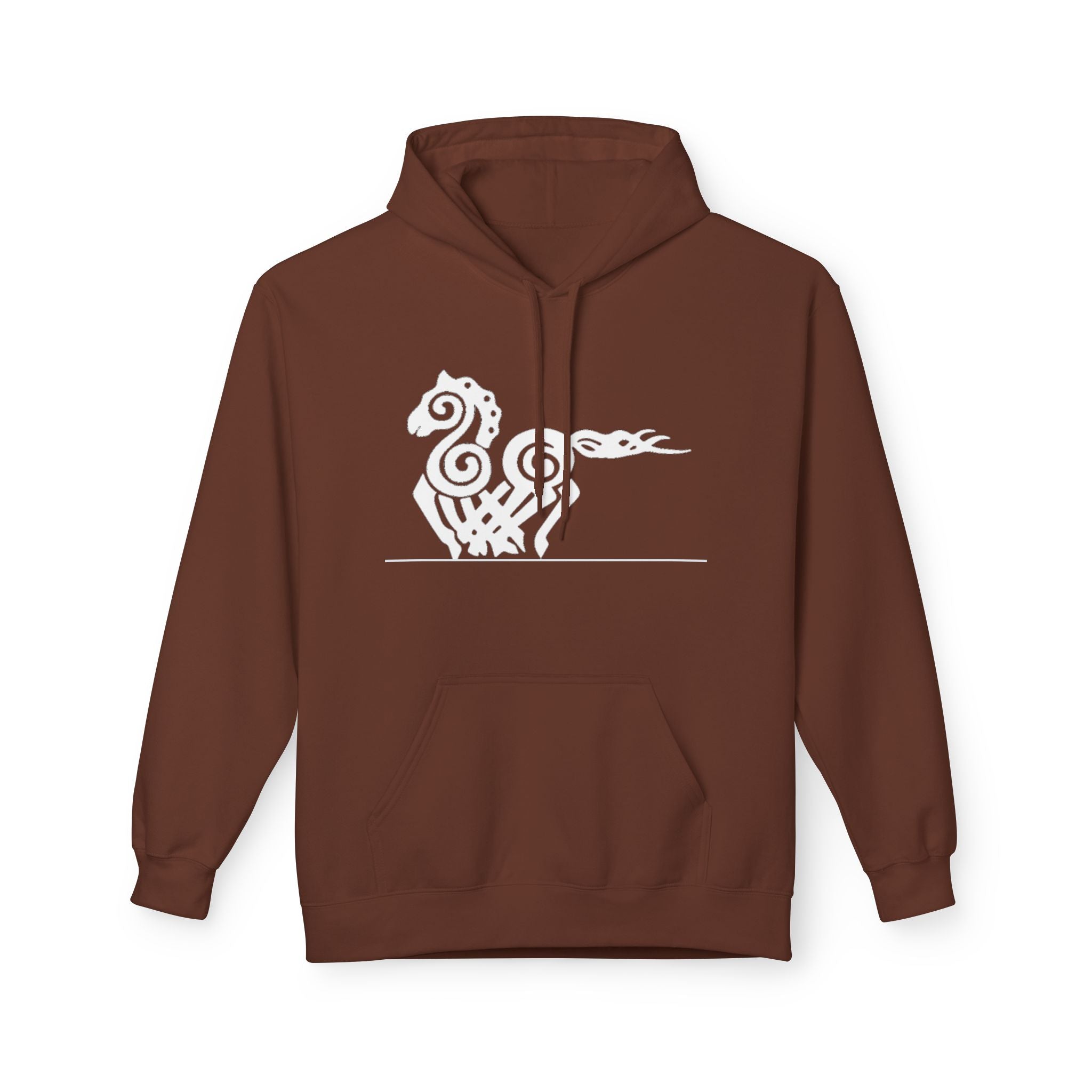 Viking  Hoodie — Nordic Myth Sea Creature Pullover