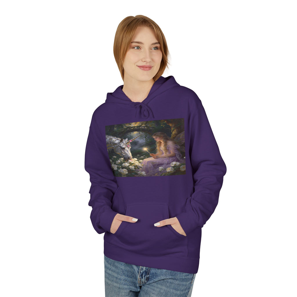 Fairy and Unicron cotton Hoodie — Vintage Painting Pullover