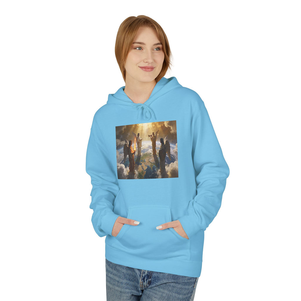 Christian Ascension Hoodie – Jesus and Angels Religious Pullover