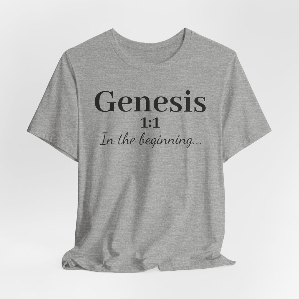 Genesis 1:1 "In the beginning" Christian Tee