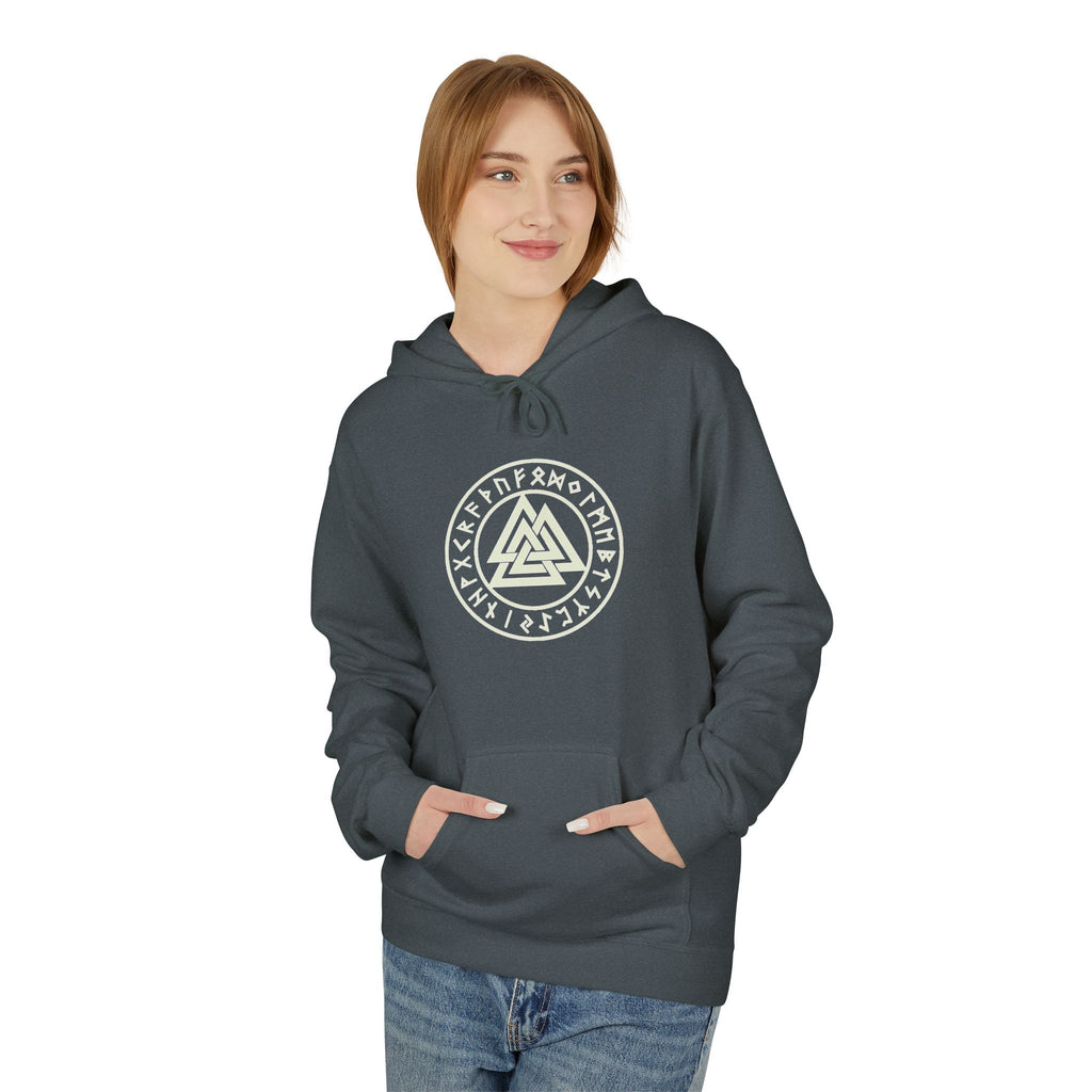 Viking  Rune Hoodie — Valknut Rune  — Norse Viking Symbol for the slain warrior