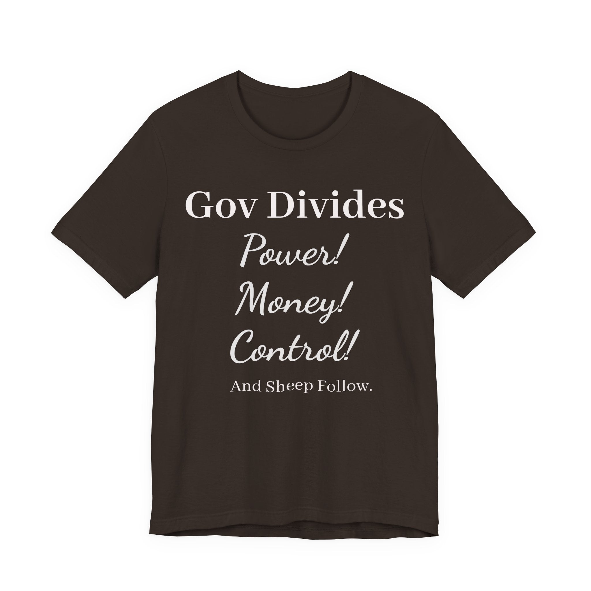 Gov Divides Tee — Pastel Political Statement T-Shirt