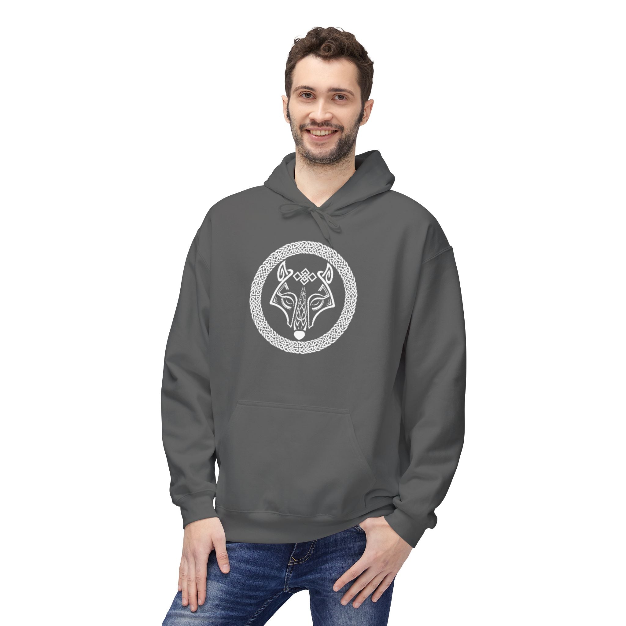 Wolf Knot Celtic Hoodie — Norse Viking Tribal -The Wolf – A Symbol of Power, Destruction, and Loyalty