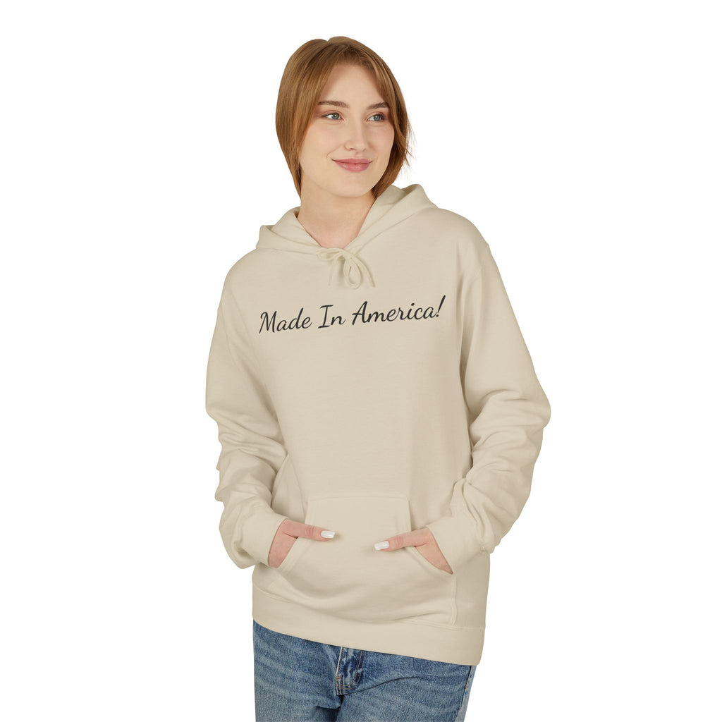 Made In America Hoodie – Patriotic Script Pullover