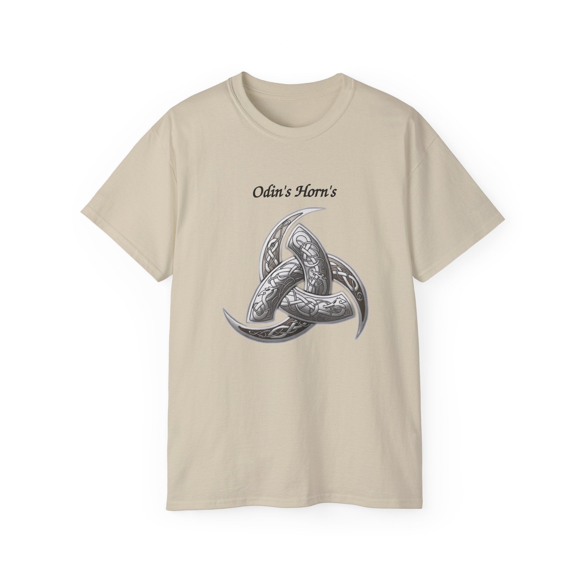 Odin's Horns Viking Knot Cotton T-Shirt