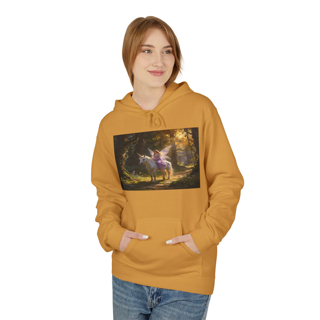 Unocron Forest Pathway Hoodie — Mystical Woodland Sunset Sweatshirt