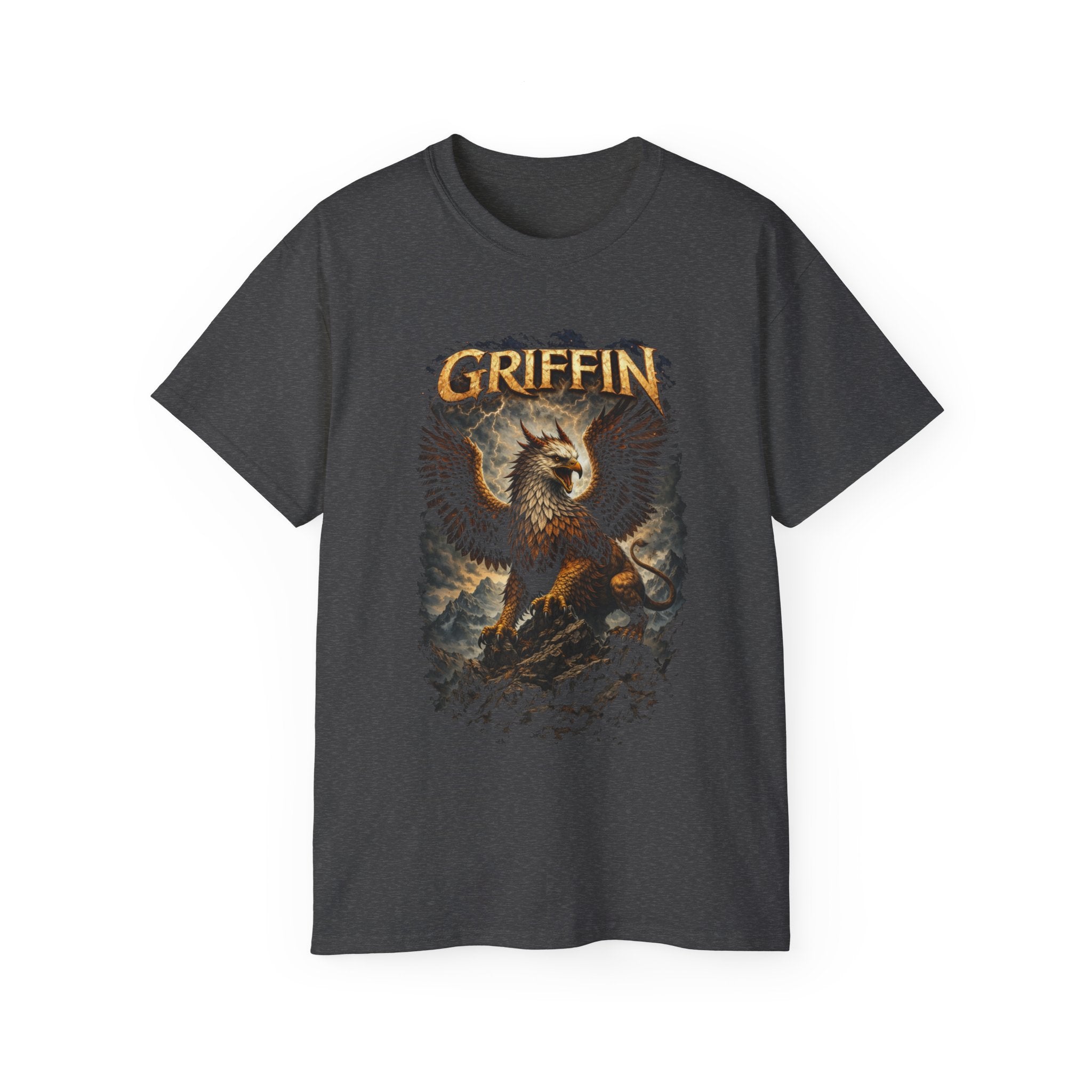 Griffin Vintage Graphic Cotton Tee — Mythical Creature T-Shirt