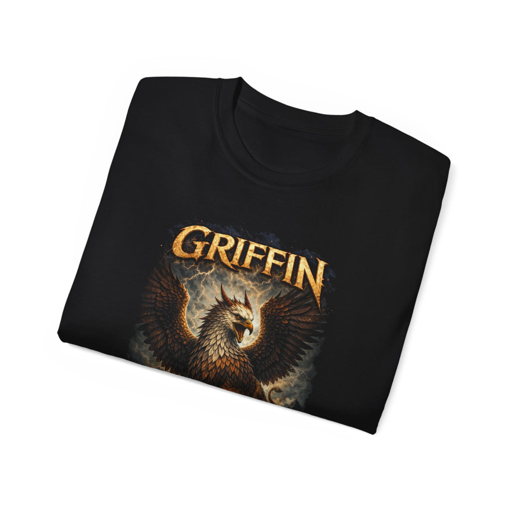 Griffin Vintage Graphic Cotton Tee — Mythical Creature T-Shirt