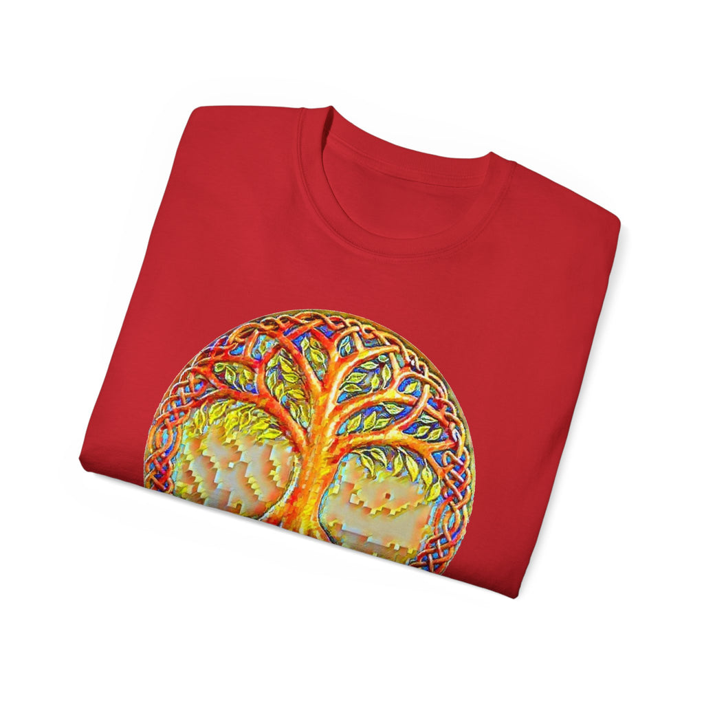 Yggdrasil – The Tree of Life Cotton Tee — Vibrant Spiritual Nature T-Shirt