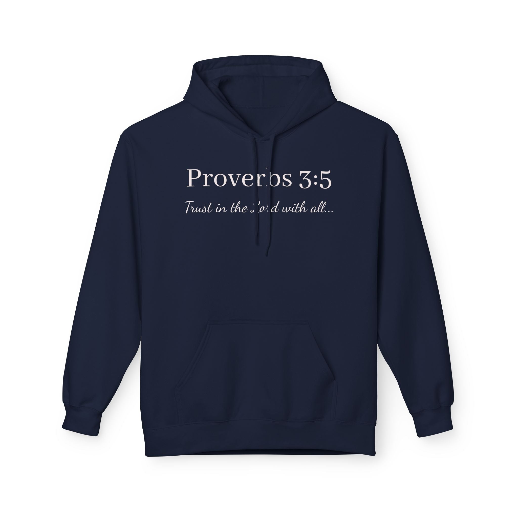 Proverbs 3:5 Scripture Hoodie — Trust in the Lord Christian Pullover