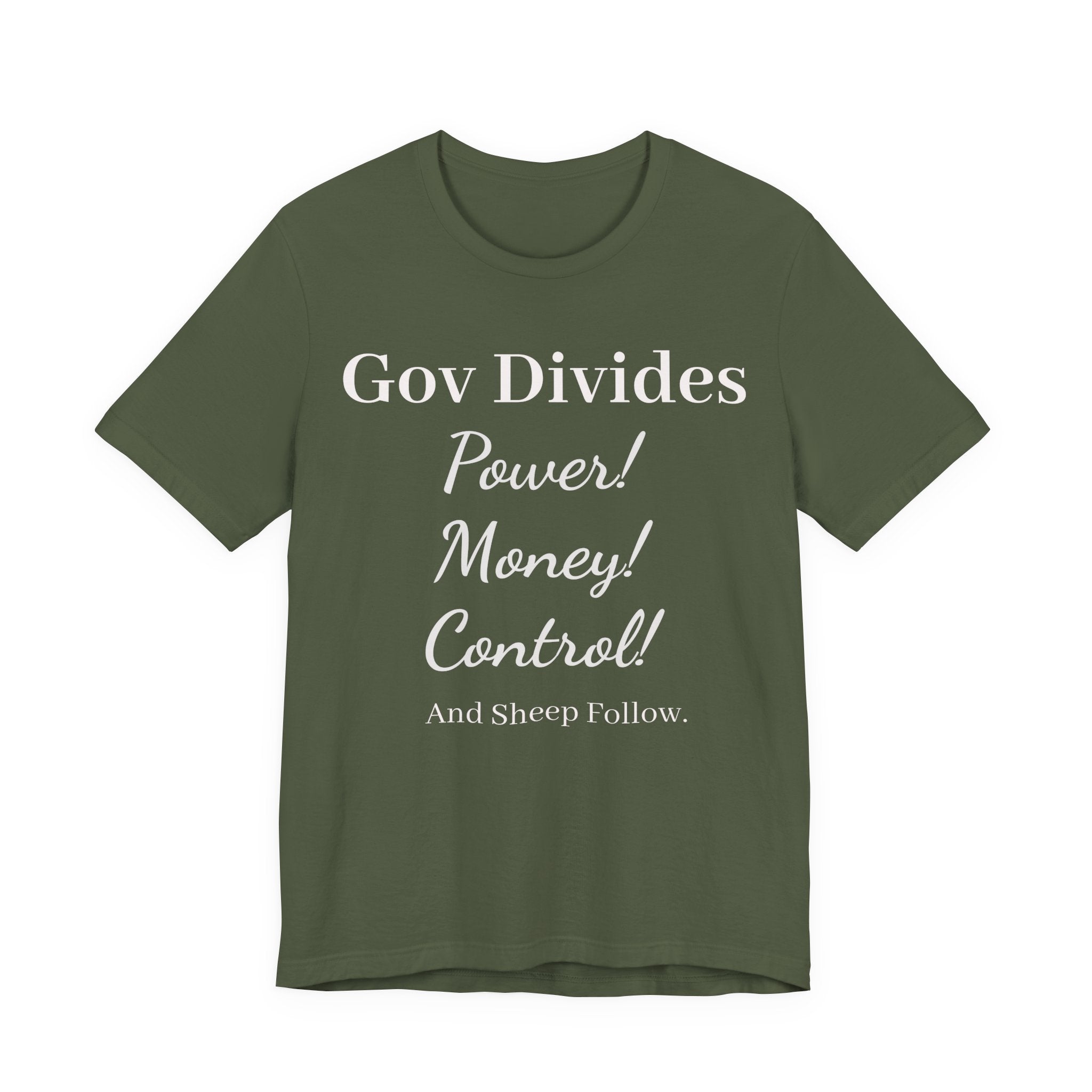 Gov Divides Tee — Pastel Political Statement T-Shirt