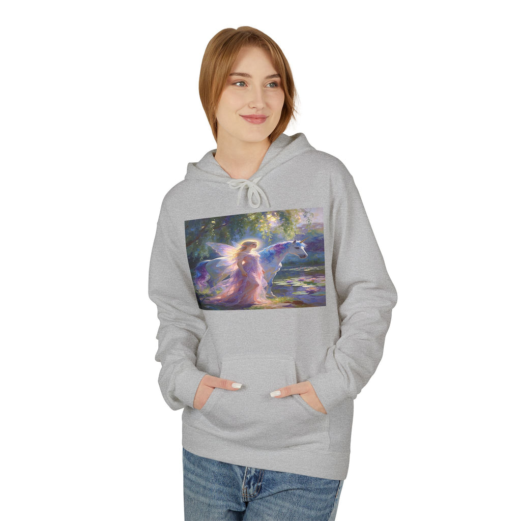 Mystic Waterfall Hoodie — Ethereal Nature Graphic Pullover