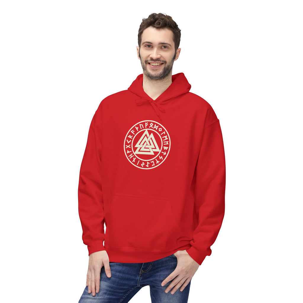 Viking  Rune Hoodie — Valknut Rune  — Norse Viking Symbol for the slain warrior