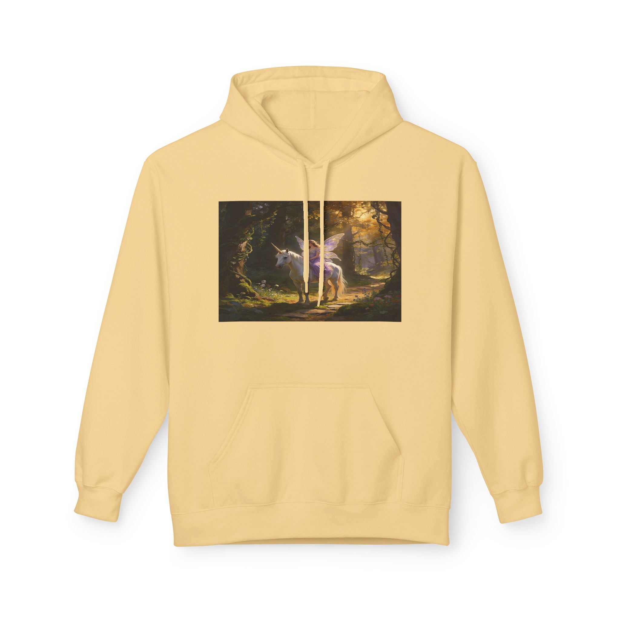 Unocron Forest Pathway Hoodie — Mystical Woodland Sunset Sweatshirt
