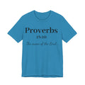 Proverbs 18:10 T-Shirt — "The Name of the Lord" Christian Faith Tee