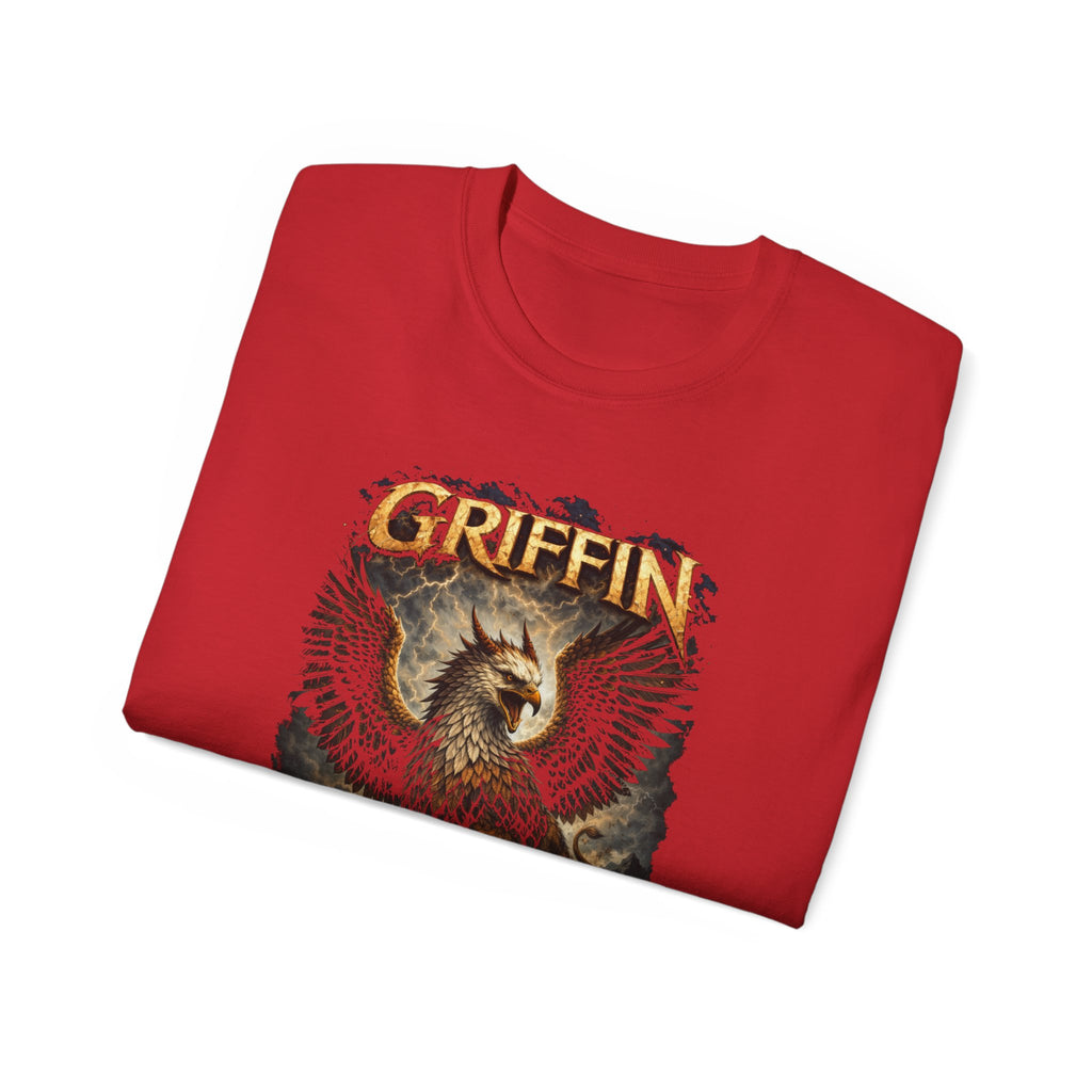 Griffin Vintage Graphic Cotton Tee — Mythical Creature T-Shirt