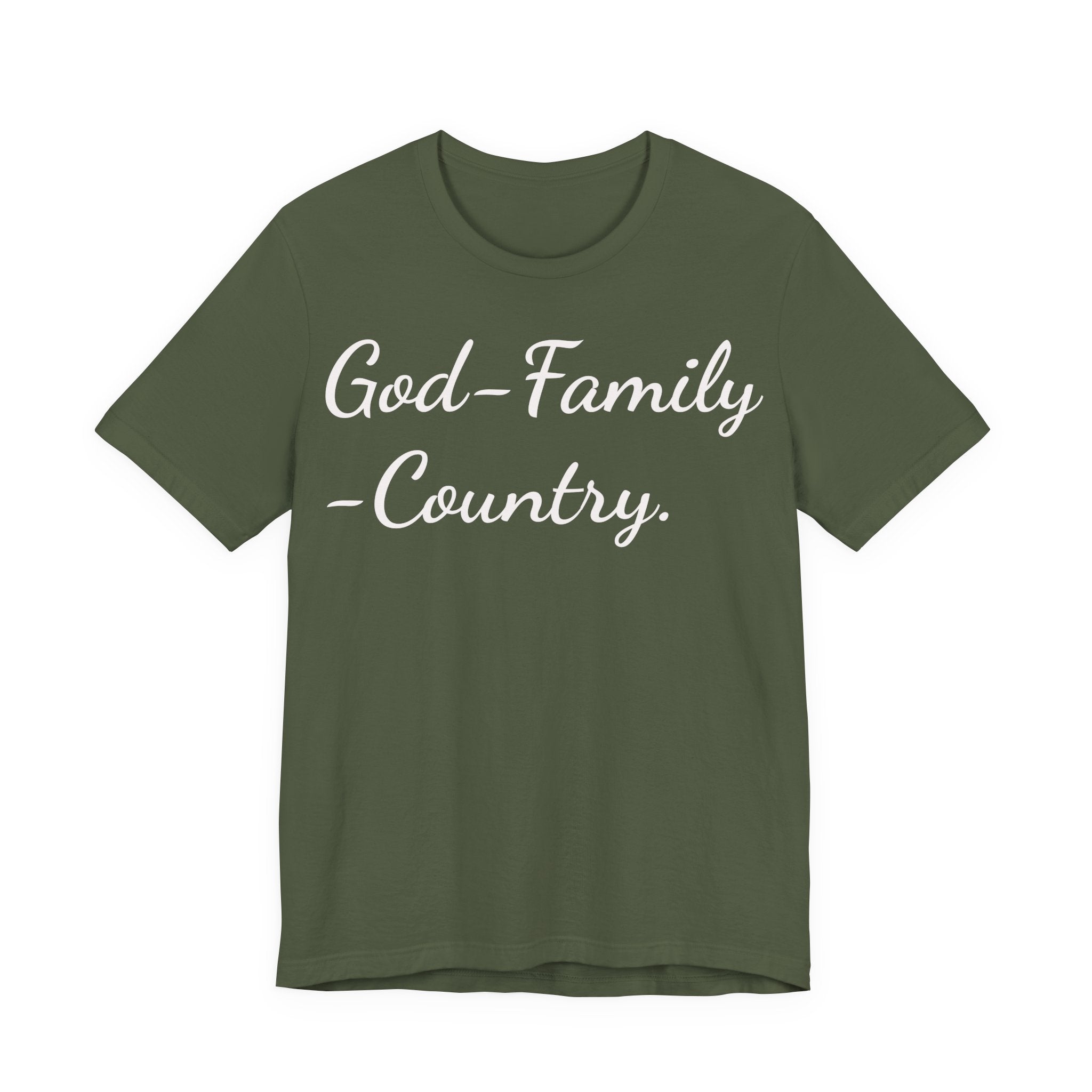 God • Family • Country T-Shirt — Patriotic Faith & Family Tee