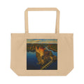 Scenic Castle Sunset Eco Tote Bag — Large Reusable Canvas Market Tote