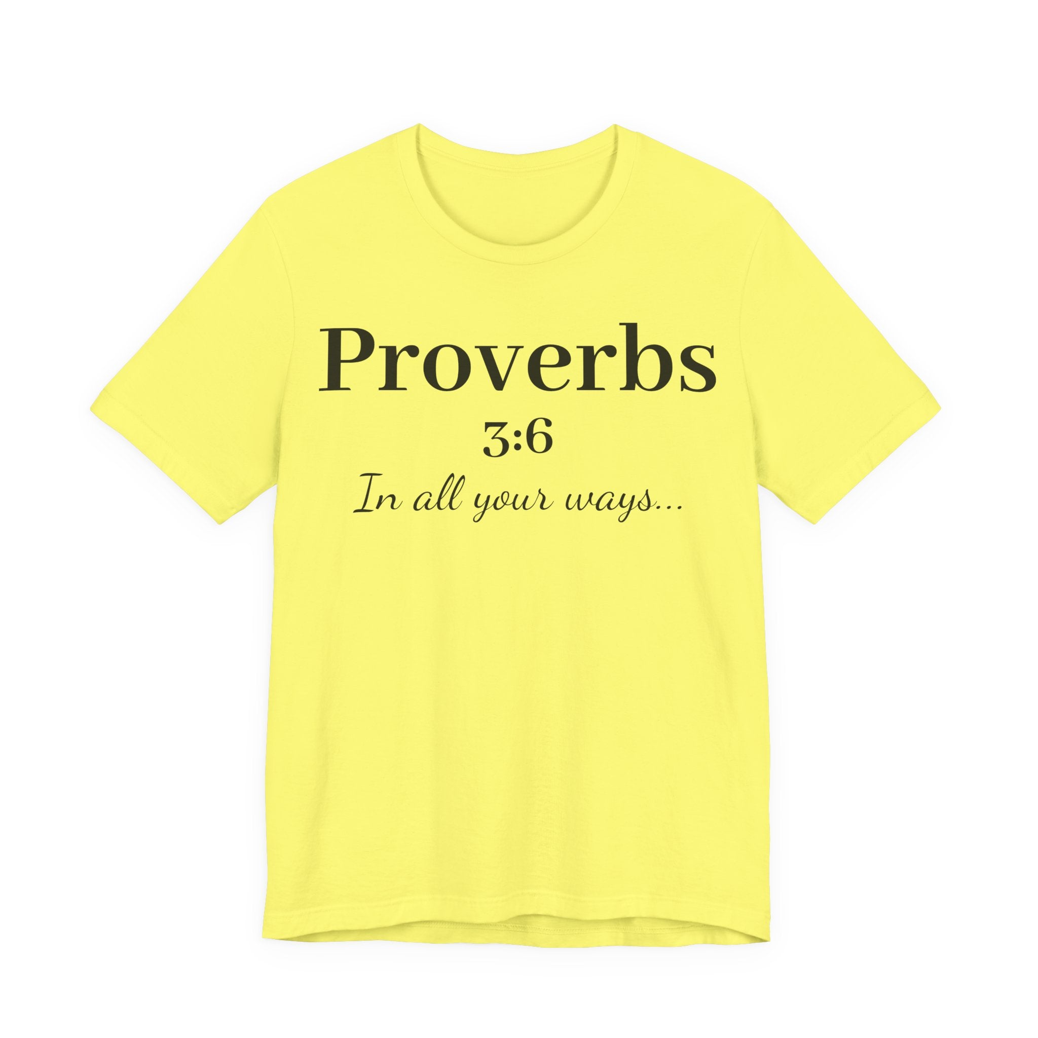 Proverbs 3:6 Faith T‑Shirt — "In All Your Ways" Christian Tee