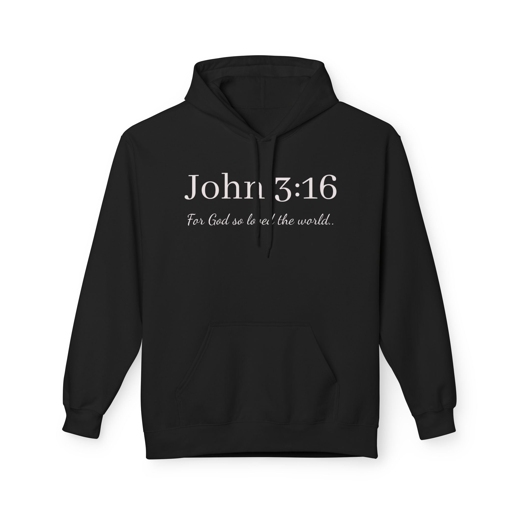 John 3:16 Hoodie – Christian Verse Fleece Pullover
