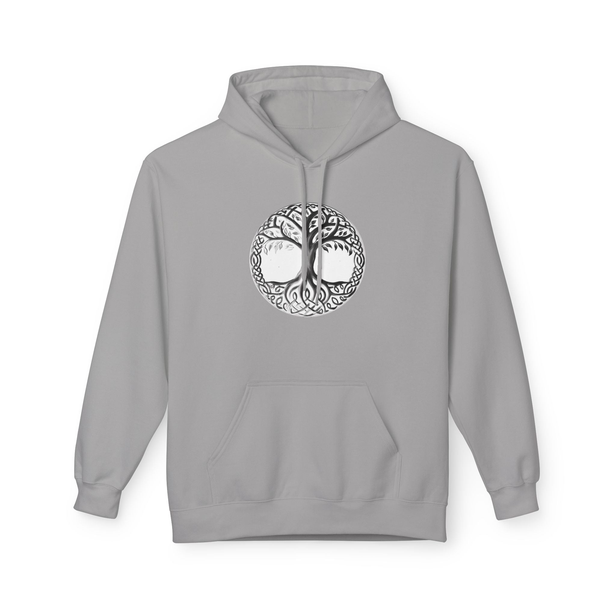 TYggdrasil tree of Life Cotton Hoodie – Intricate Celtic Woodland Symbol Sweatshirt