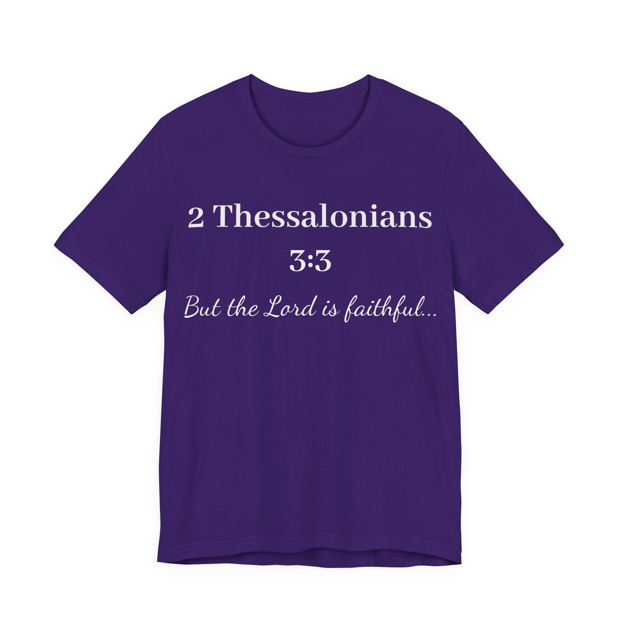 2 Thessalonians 3:3 Faithful Lord Christian T-Shirt — Bible Verse Tee