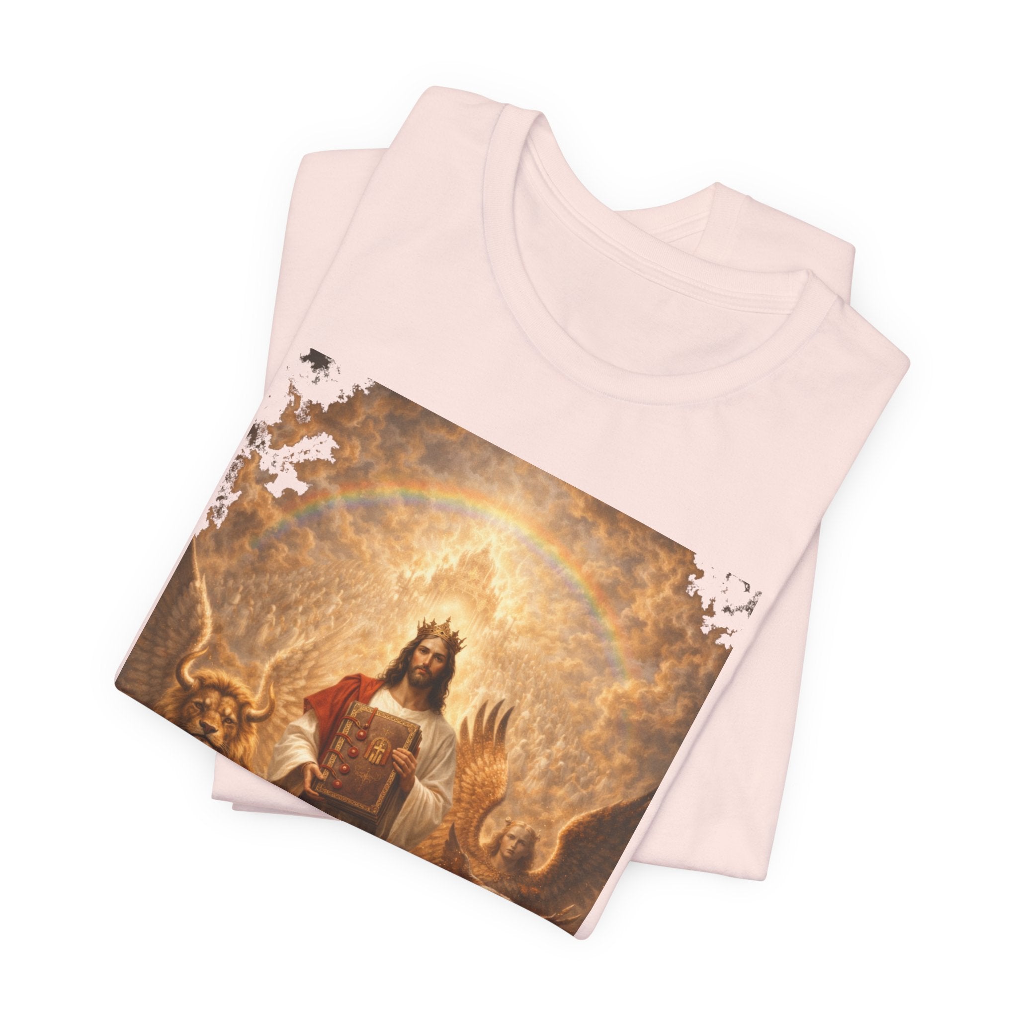 Jesus Christ The Lamb of God-Book of Judgment —  Religious T‑Shirt(Revelation 5:5-7)