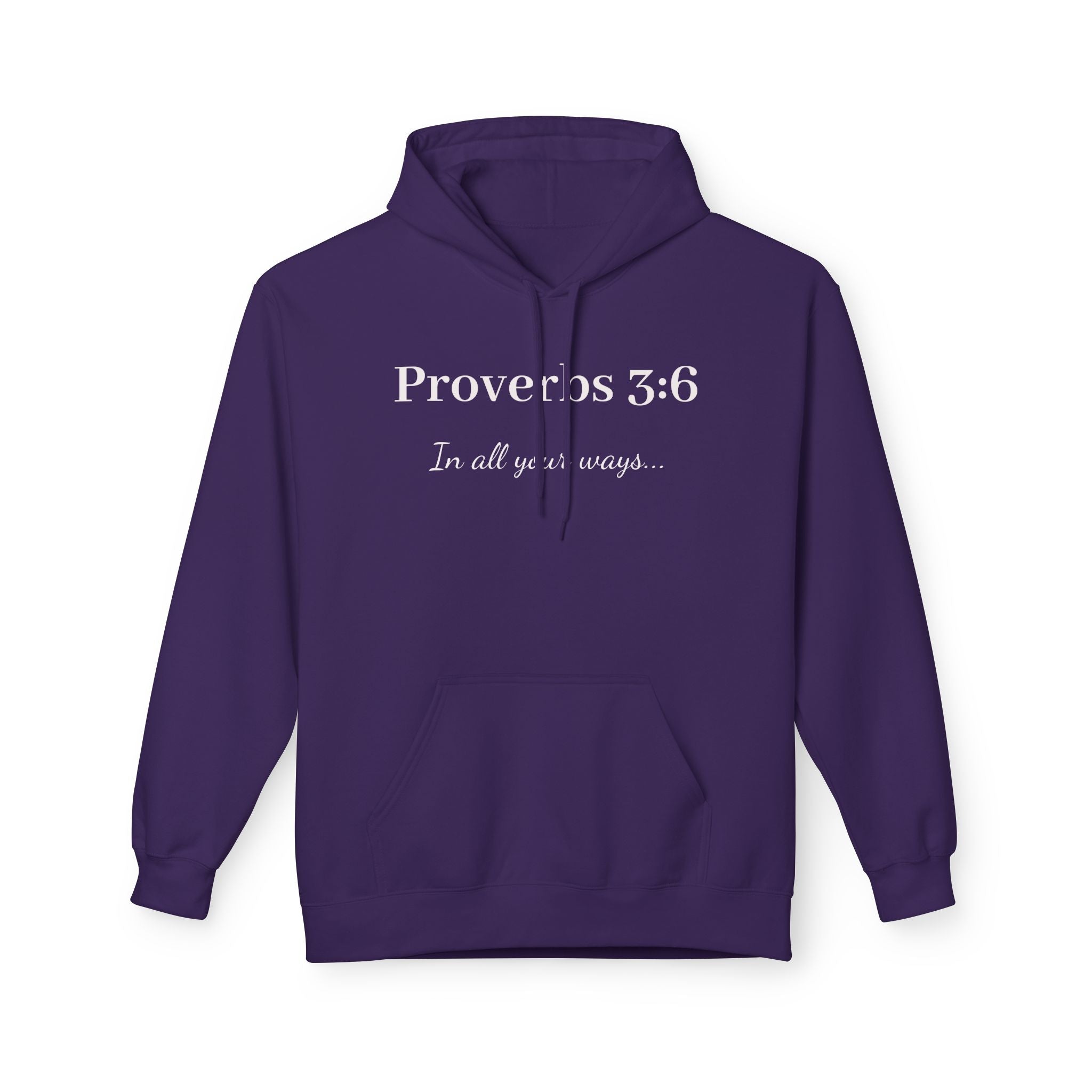 Proverbs 3:6 Hoodie – "In all your ways" Christian Faith Pullover