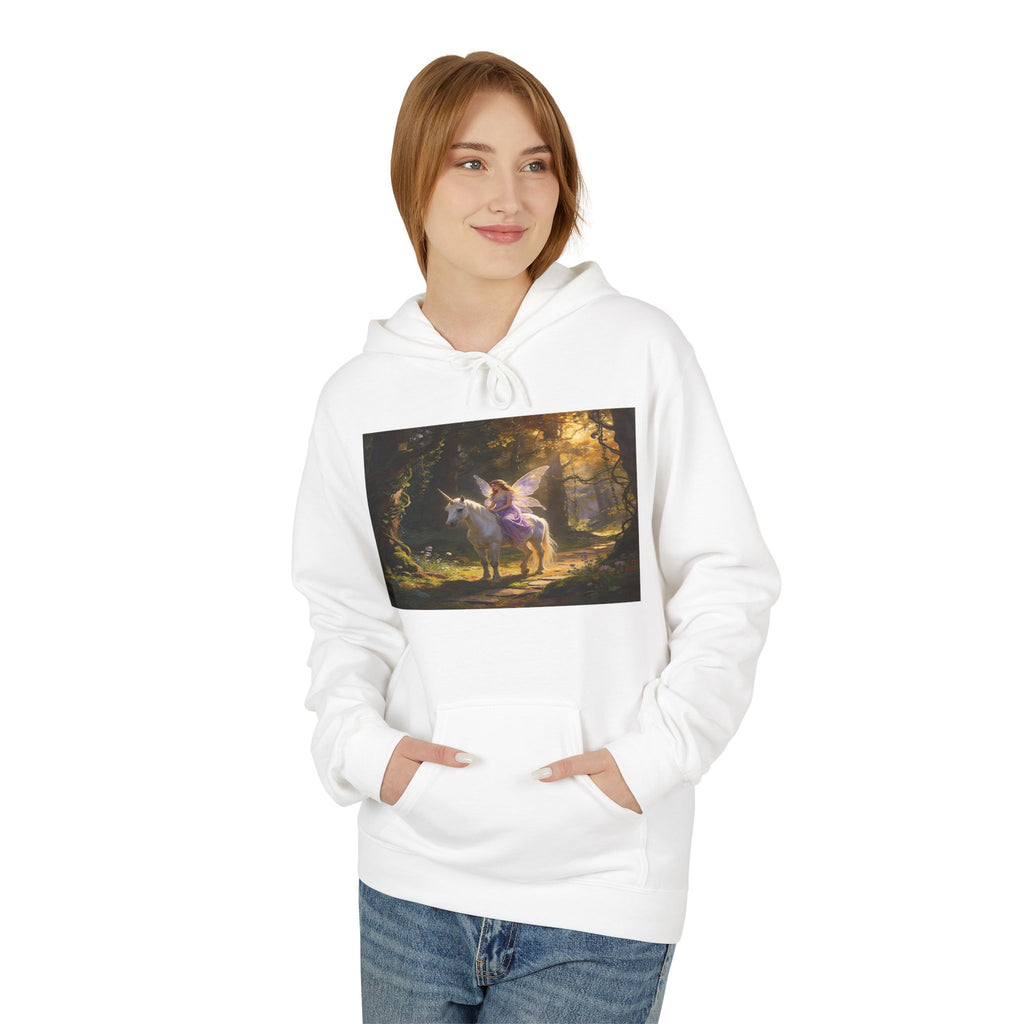 Unocron Forest Pathway Hoodie — Mystical Woodland Sunset Sweatshirt