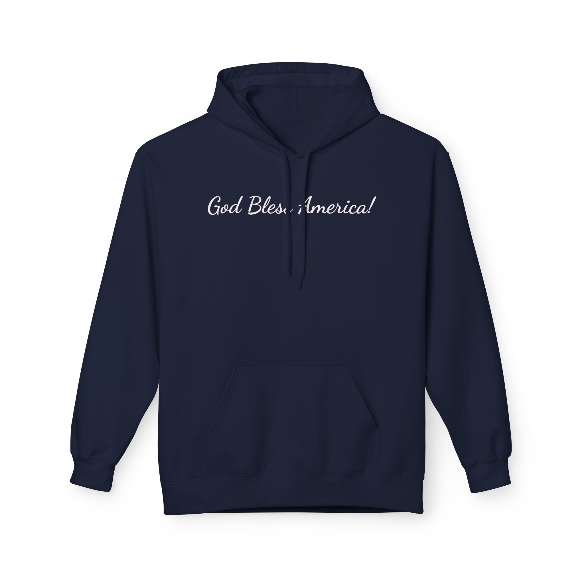 — "God Bless America" Script Patriotic Pullover