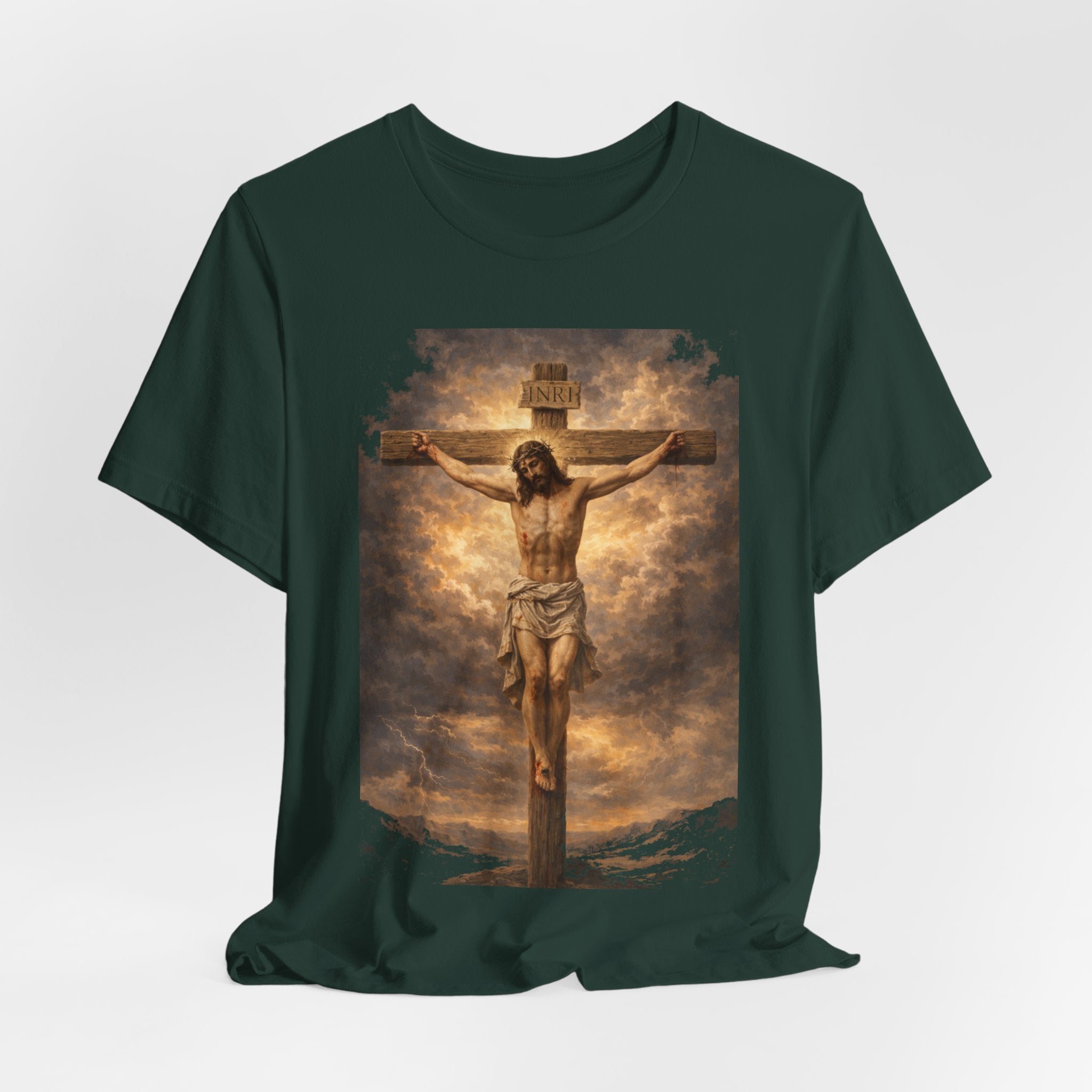 Crucifixion Jesus T‑Shirt — Religious Christian Graphic Tee for Easter & Faith