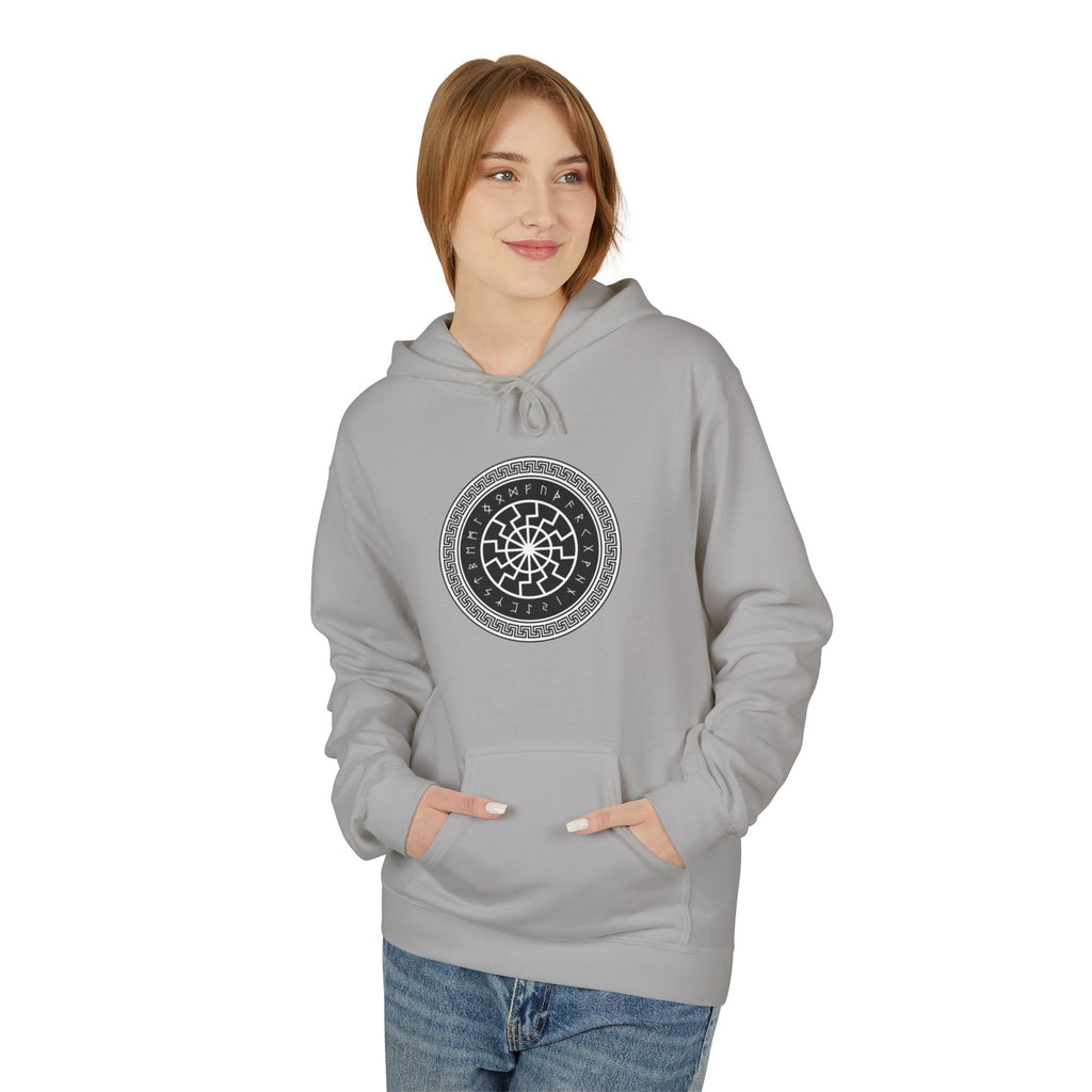 A Symbol of Luck in Norse Culture-Hoodie — Geometric Spiritual Graphic