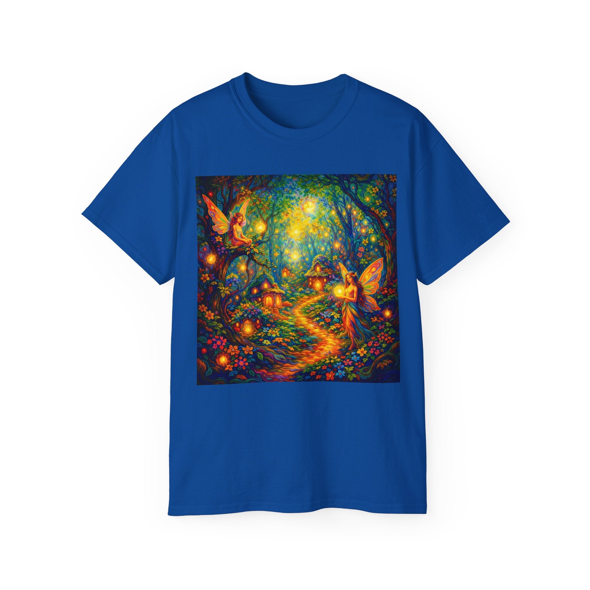 Fairy Forest Cotton T-Shirt — Whimsical Glow Woodland Tee