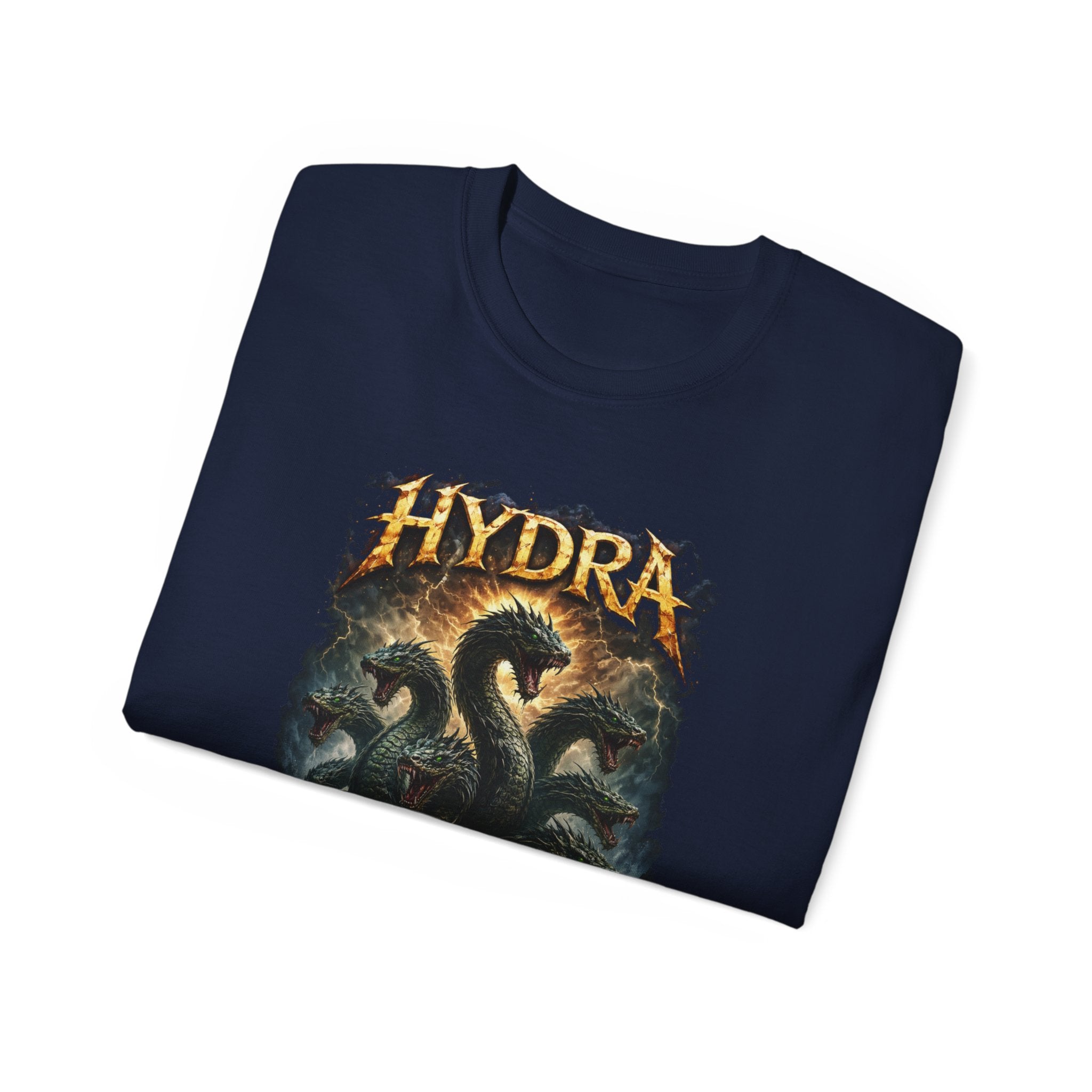 Hydra Sea Monster Cotton T‑Shirt — Mythical Kraken Graphic Tee