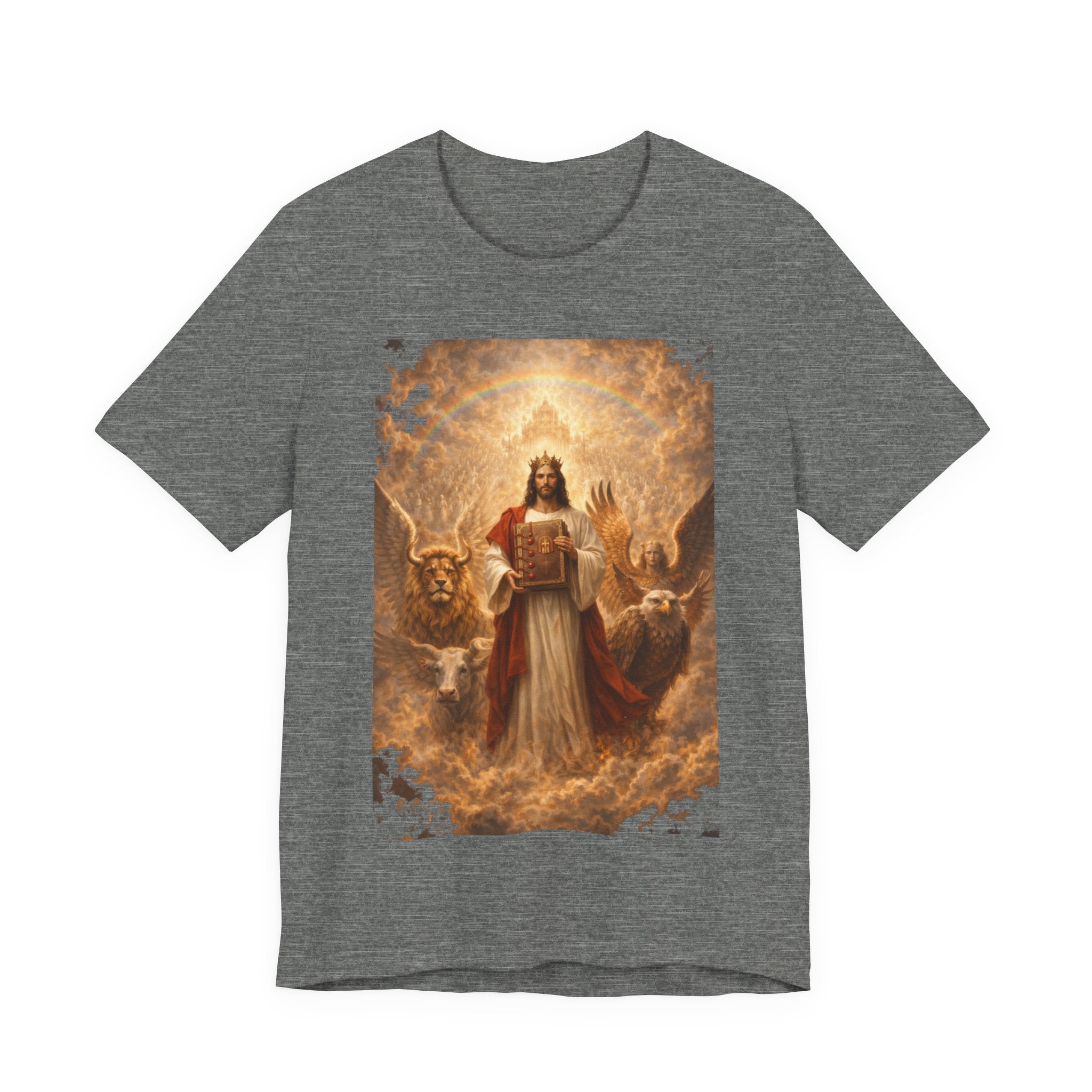 Jesus Christ The Lamb of God-Book of Judgment —  Religious T‑Shirt(Revelation 5:5-7)