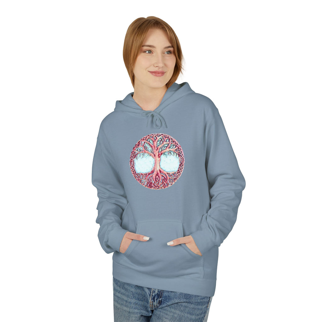 Yggdrasil, the Tree of Life-Cotton Hoodie — Botanical Nature Graphic