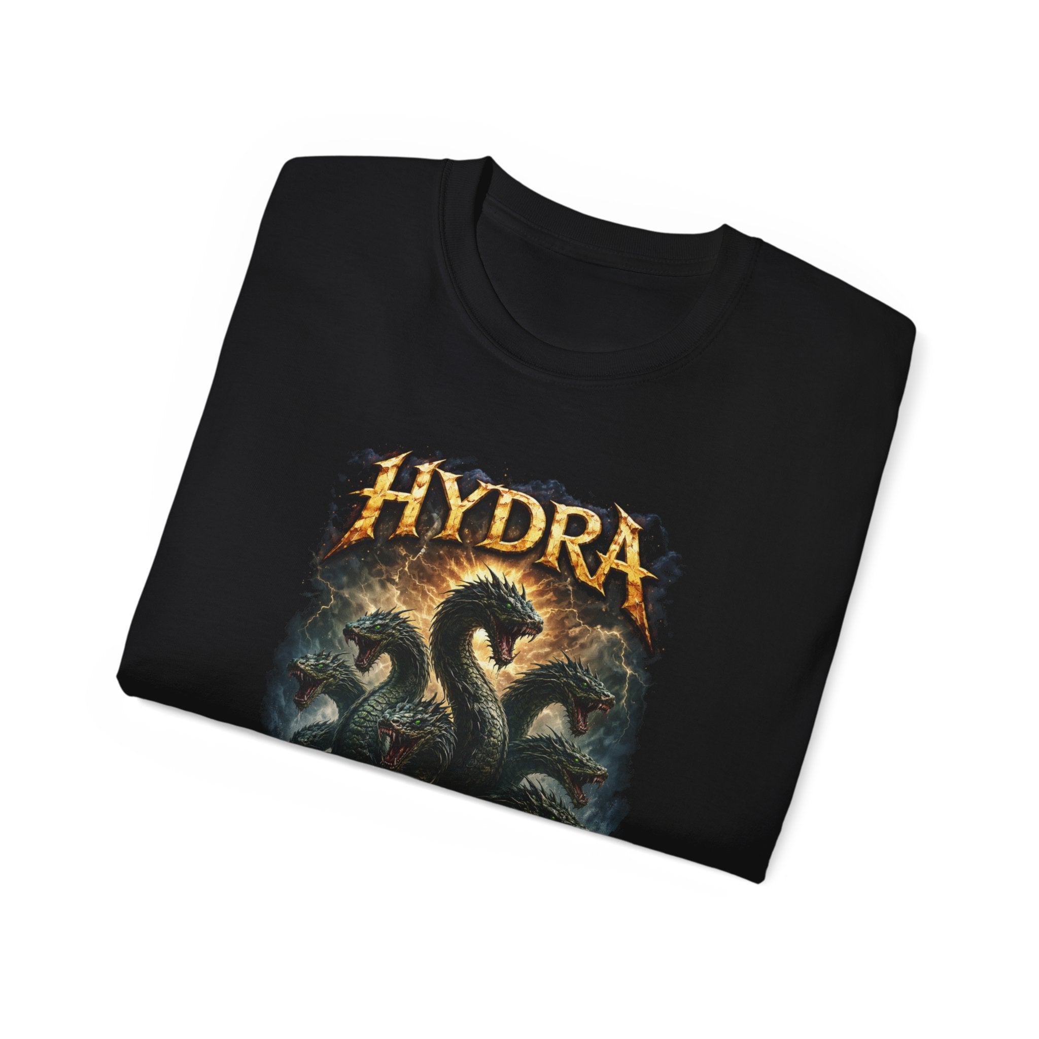 Hydra Sea Monster Cotton T‑Shirt — Mythical Kraken Graphic Tee