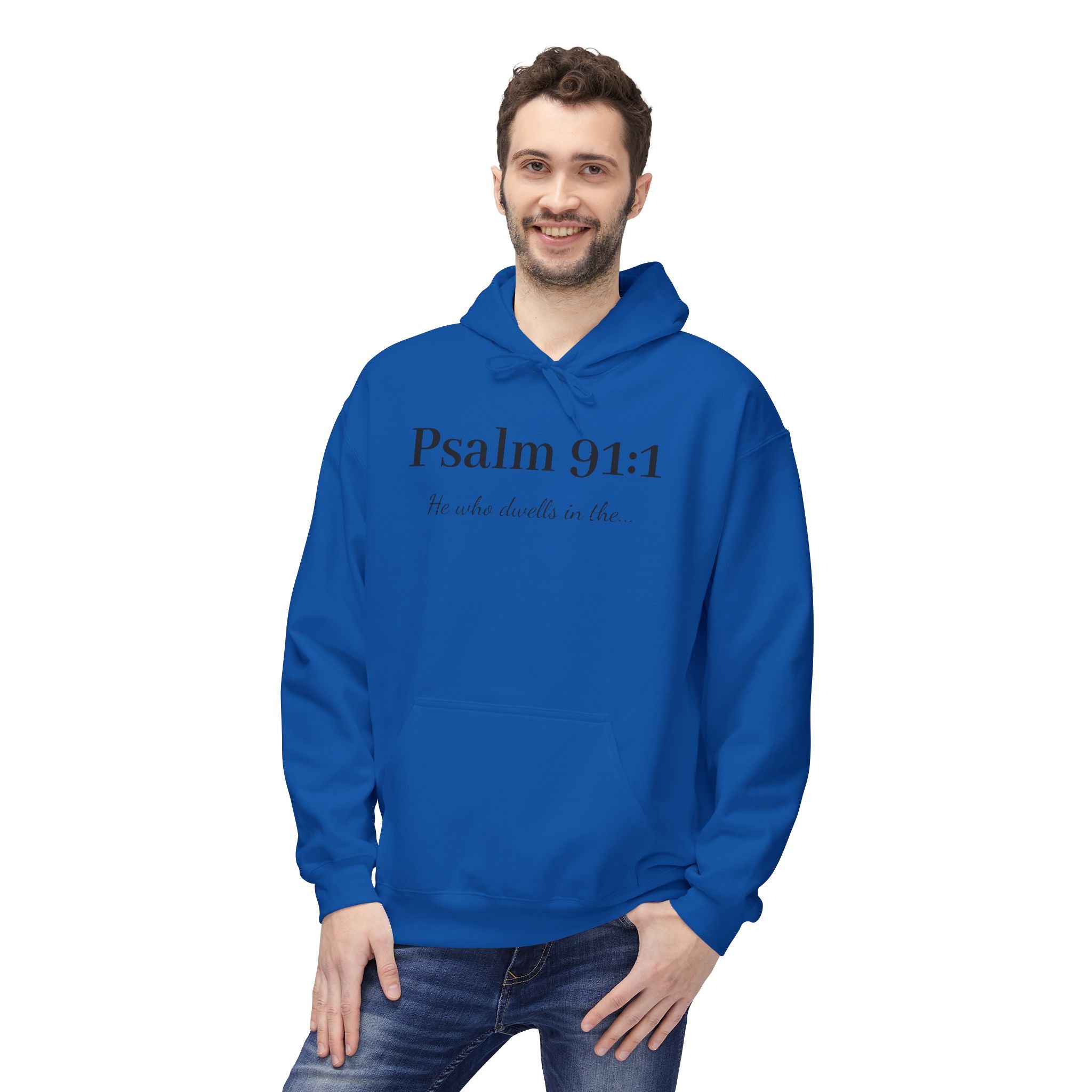 Psalm 91:1 Hoodie — Script Faith Pullover